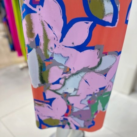 플라워 프린팅 밴딩 스커트