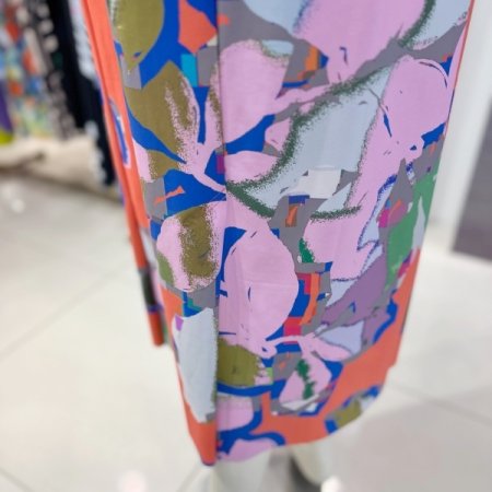 플라워 프린팅 밴딩 스커트