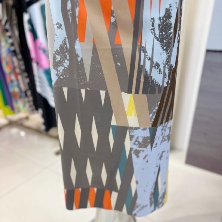 프린팅 롱 스커트