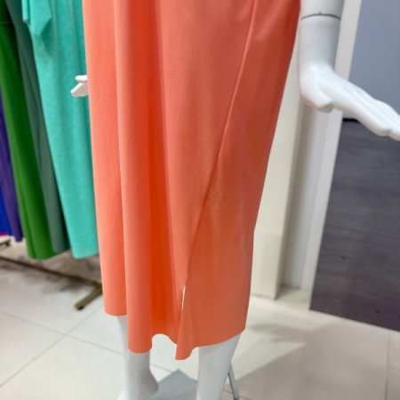 프린팅 포인트 민소매 원피스