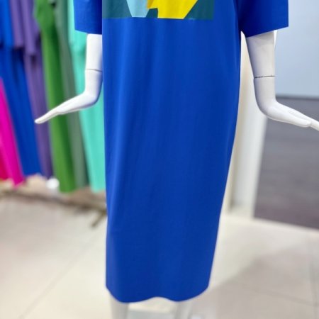 프린팅 후드 롱 원피스