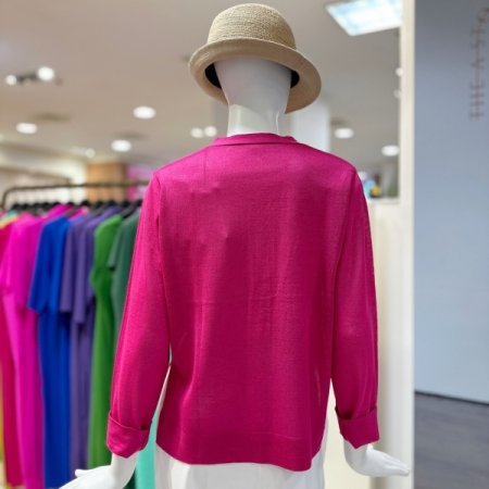 브이넥 니트 가디건