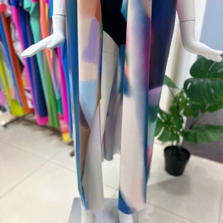 블루밍 스트라이프 랩 드레스