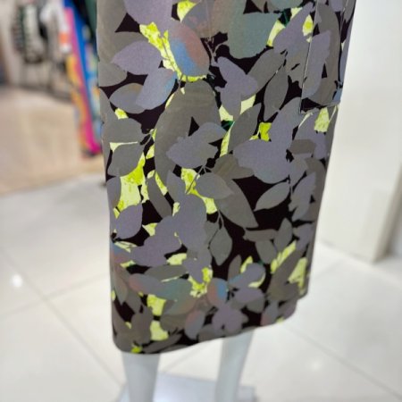 프린팅 H 라인 스커트