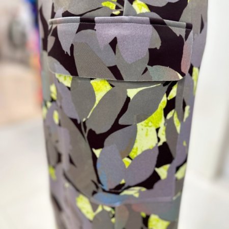 프린팅 H 라인 스커트