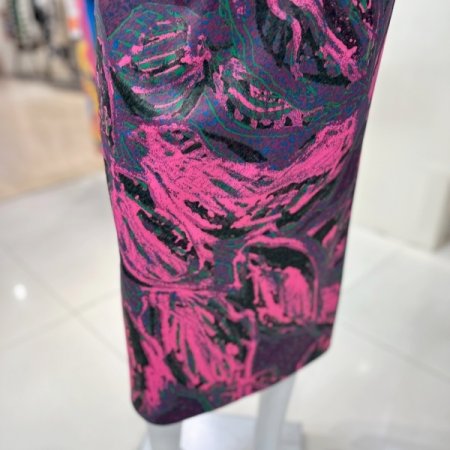 프린팅 H라인 스커트