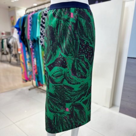 프린팅 H라인 스커트