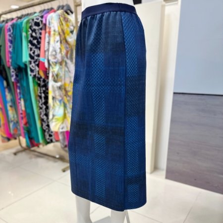 패턴 H라인 스커트