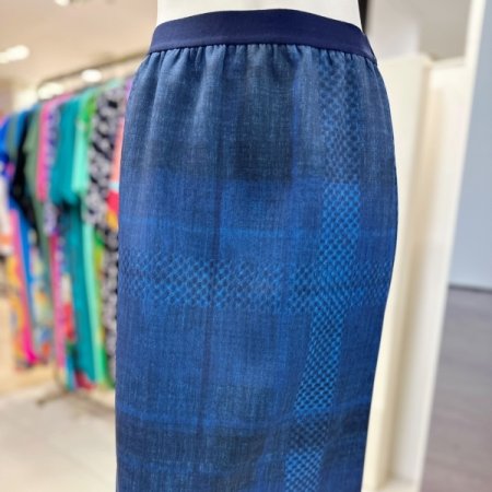 패턴 H라인 스커트