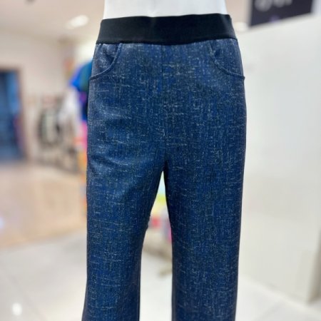 데님 라이크 밴딩 팬츠