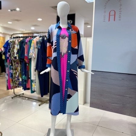 컨템 셔츠 드레스