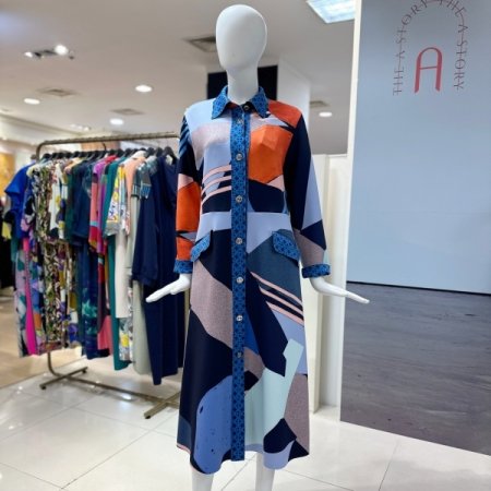 컨템 셔츠 드레스