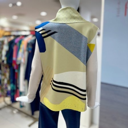 컨템 카라 단추 베스트