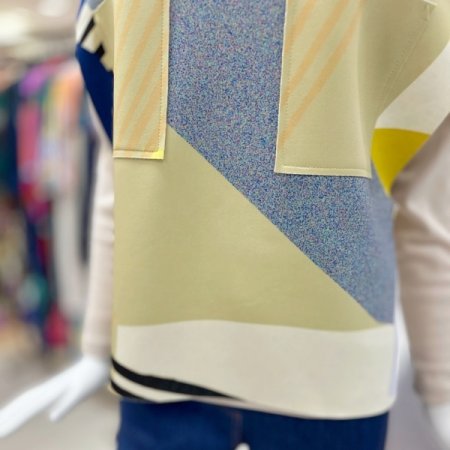 컨템 카라 단추 베스트