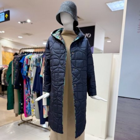 리버서블 후드 패딩코트