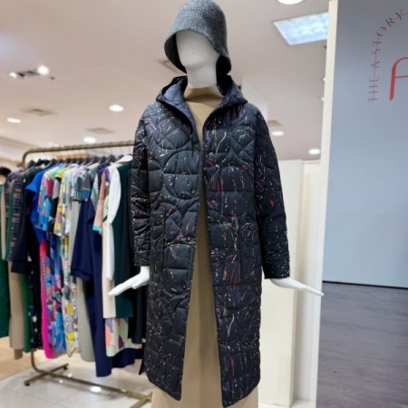 리버서블 후드 패딩코트