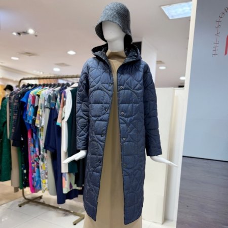 리버서블 후드 패딩코트