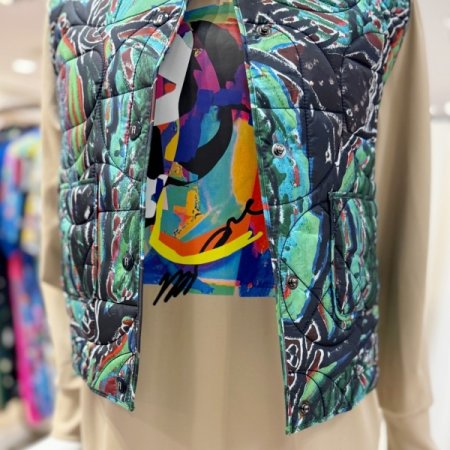 리버서블 크레이리프 패딩 숏 베스트