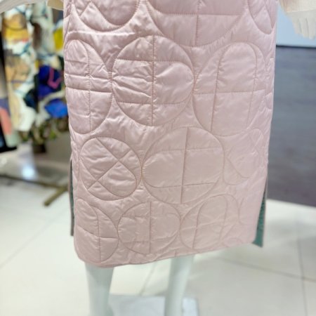 A로고 패딩 스커트