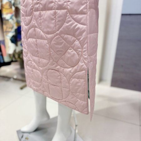 A로고 패딩 스커트