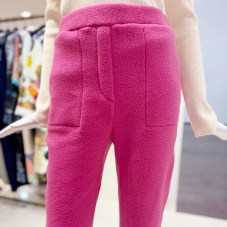 플리스 하프 조거팬츠