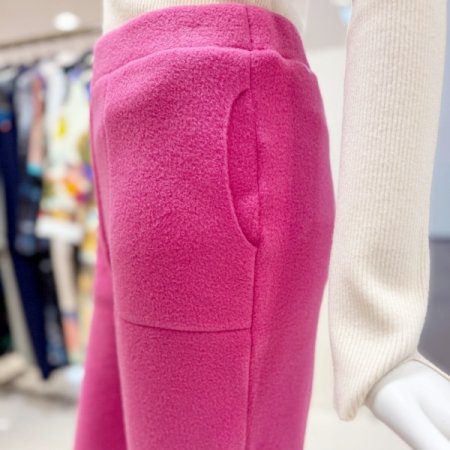 플리스 하프 조거팬츠