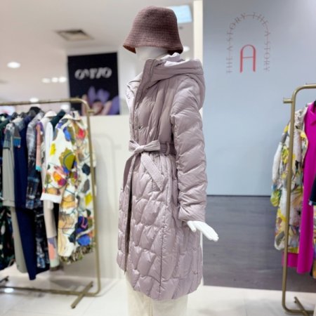 퀼팅 벨티드 패딩점퍼