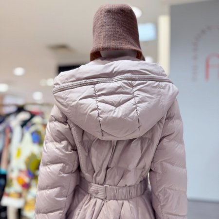 퀼팅 벨티드 패딩점퍼