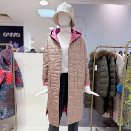 후드 리버서블 패딩코트