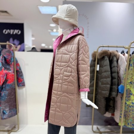 후드 리버서블 패딩코트