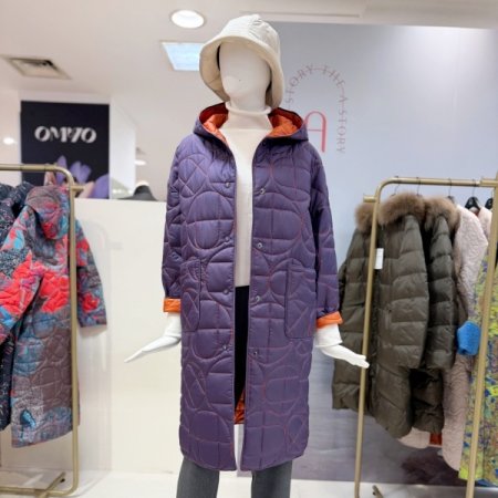 후드 리버서블 패딩코트