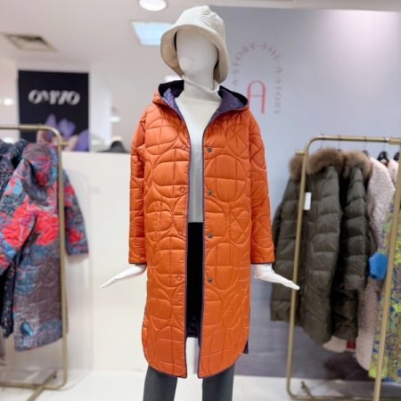 후드 리버서블 패딩코트