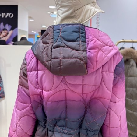 그라데이션 하프 패딩코트