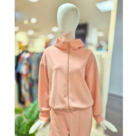 솔리드 후드 집업점퍼