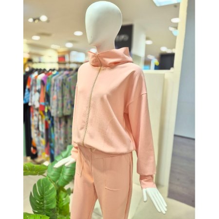 솔리드 후드 집업점퍼