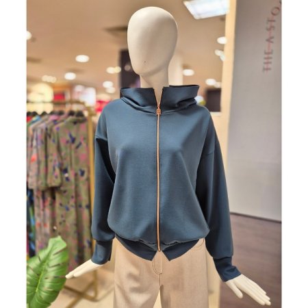 솔리드 후드 집업점퍼