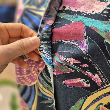 반오픈넥 야자수 카라 셔츠