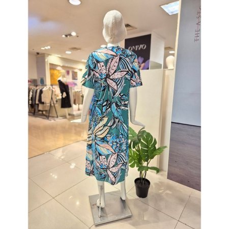 야자수 썸머 절개 원피스