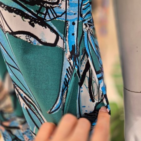 야자수 썸머 절개 원피스