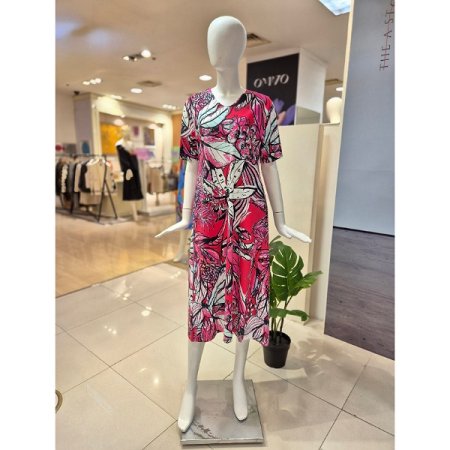 야자수 썸머 절개 원피스