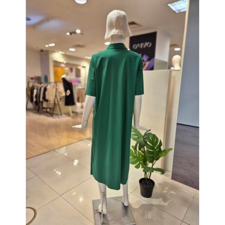 솔리드 카라 원피스