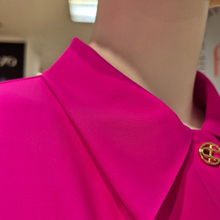 옆포켓 솔리드 카라 원피스