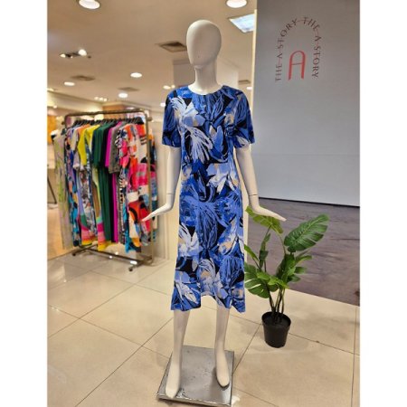 썸머플라워 트임 A라인 원피스