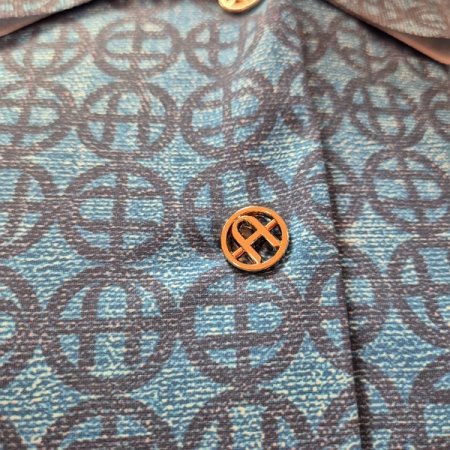 A로고 반소매 셔츠형 원피스