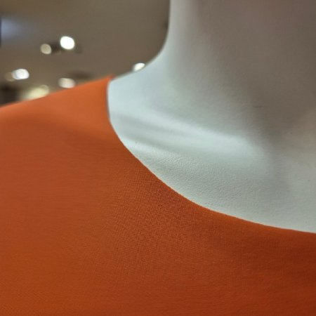 반소매 옆트임 A라인 원피스