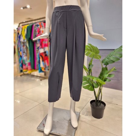 앞주름 벌룬 스판 팬츠