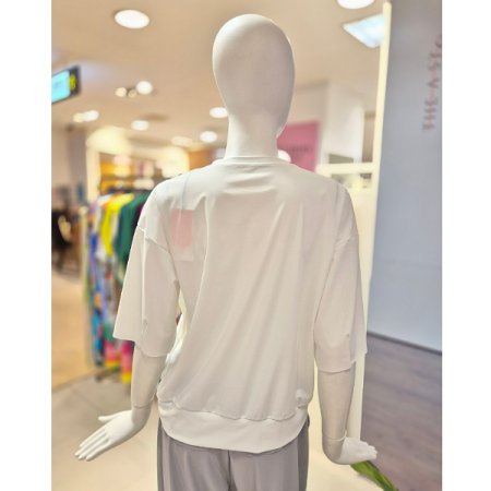 고양이 라운드 티셔츠