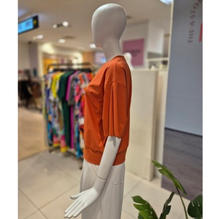 벌룬소매 라운드 티셔츠