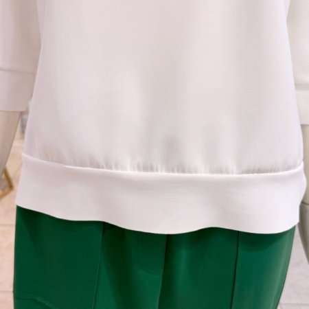 엘텍스 비즈 플라워 원포인트 티셔츠