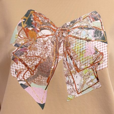 엘텍스 리본 원포인트 탑